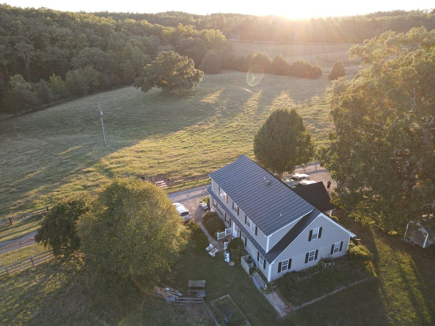 Belle Meade farm at golden hour