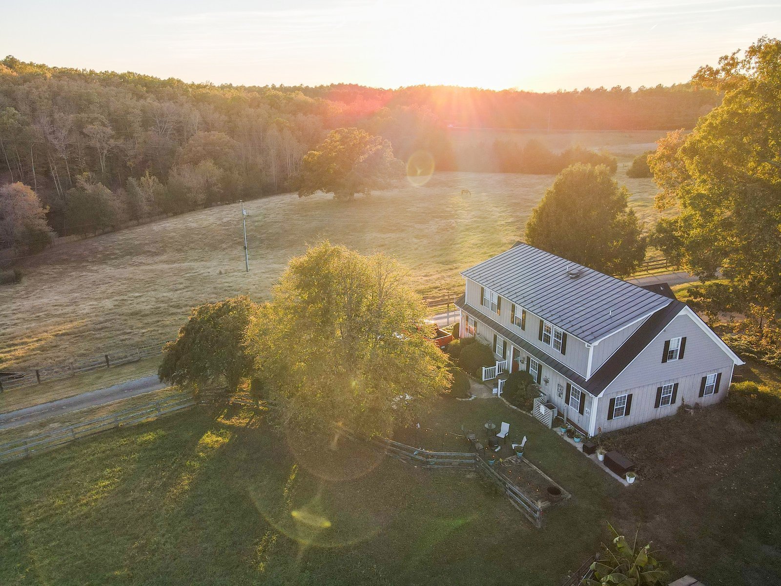 Belle Meade farm aerial