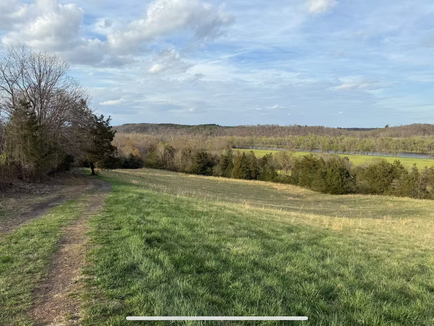 Farm trail river view