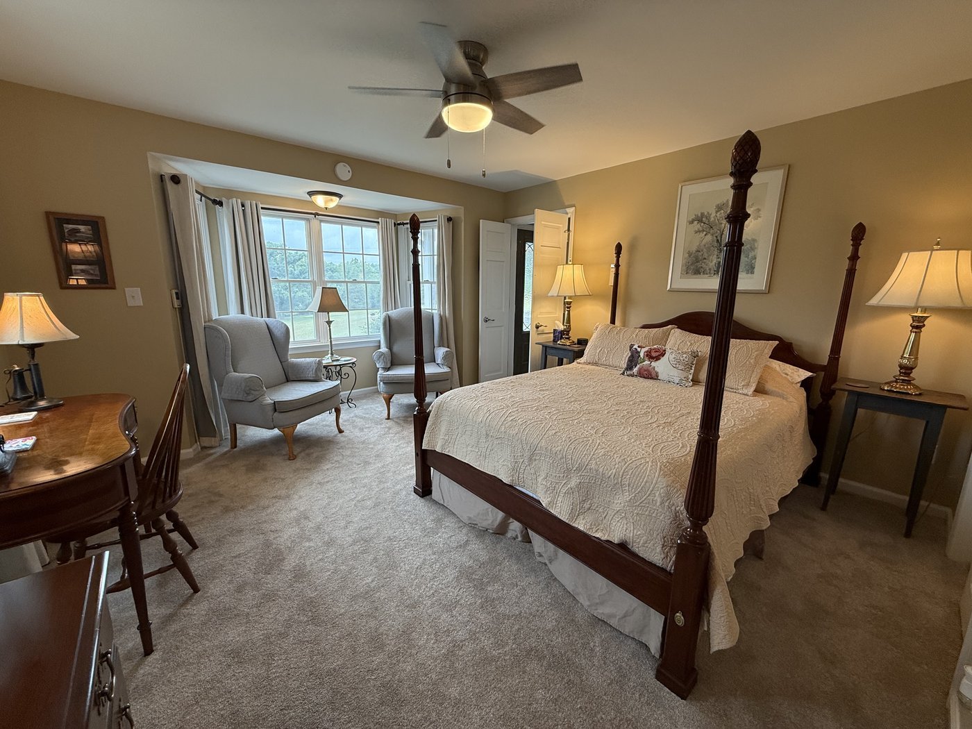 Meadowview bedroom with four-poster bed