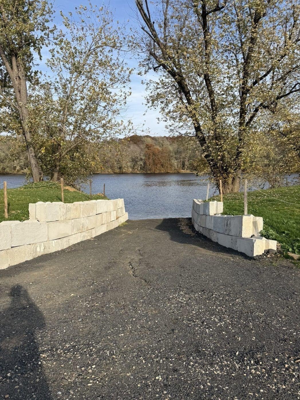 Private river entrance to the James River at Belle Meade